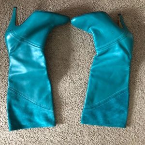 Teal boots